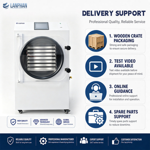 Machine de lyophilisation domestique HFD-25 avec <span class=keywords><strong>pompe</strong></span> à vide intégrée, 30 <span class=keywords><strong>kg</strong></span>/lot, 2,5 m², <span class=keywords><strong>7</strong></span> plateaux, pour crème glacée, bonbons, viande, légumes, aliments, fruits - Product Image 6