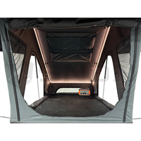 Tente de toit rigide SNDN 4x4 en aluminium à cadre en X pour camping, 4 saisons, avec charnières en X pour voiture