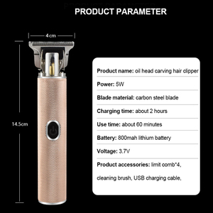 Metal Clippers sin máquina de afeitar <span class=keywords><strong>peluquería</strong></span> <span class=keywords><strong>corte</strong></span> de pelo de <span class=keywords><strong>la</strong></span> máquina de afeitar - Product Image 5