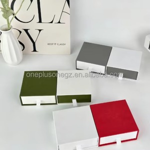กล่องบรรจุภัณฑ์สีขาวพิมพ์โลโก้ตามสั่ง เคลือบด้าน สำหรับนาฬิกา/เครื่องประดับ กล่องกระดาษแข็งแบบลิ้นชัก มีหูหิ้ว เคลือบฟอยล์เงา - Product Image 6