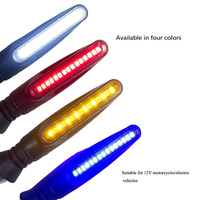 Luces Intermitentes Secuenciales LED de 12 V con Luz de Circulación Diurna Blanca DRL, Kit de Lámparas Intermitentes Modificadas para Motocicleta