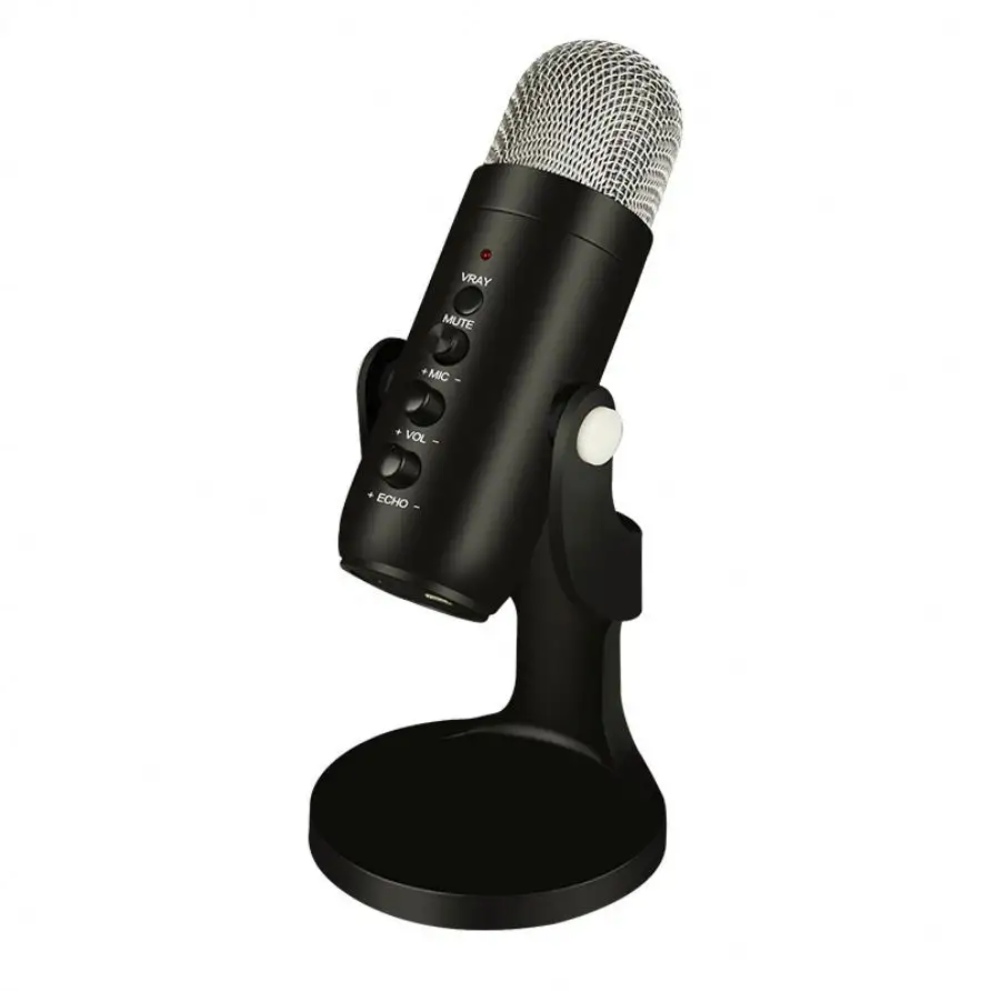 Wholesale professional desktop microfone studio karaoke microphone directional condenser usb microphone