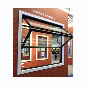 RG UXPZ65 door and window manufacturer sound proof commercial vertical bi fold window Aluminium folding window