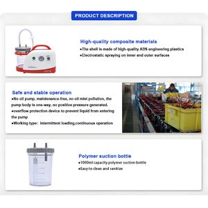 Thiết bị bệnh viện giá rẻ xách tay điện đờm Thiết bị hút máy hút cầm tay đờm hút đơn vị - Product Image 3