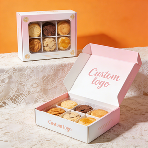 Boîte-cadeau de luxe pour biscuits, boîtes rectangulaires jaunes longues, emballage de boulangerie, vitrine, emballage cadeau pour desserts - Product Image 3