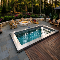 Piscine modulaire en acier inoxydable sur mesure pour l'extérieur, grande taille, avec structure durable pour les projets de centres sportifs