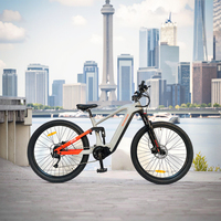 Vélo de montagne électrique miniature en alliage d'aluminium, à suspension intégrale, pneus larges, moteur 500W, fabrication sur mesure, vente chaude, fournisseur