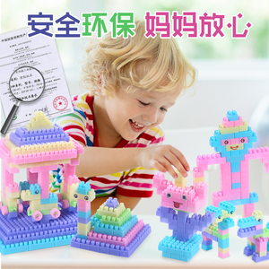 Jardin d'enfants jouet éducatif maison modèle blocs de construction 600 pièces blocs enfants bricolage assemblage jouets ensemble de construction en plastique - Product Image 4