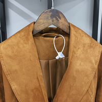 Ensemble deux pièces pour femmes AIMEISI, veste en daim classique minimaliste décontractée à col large et ceinture, jupe plissée