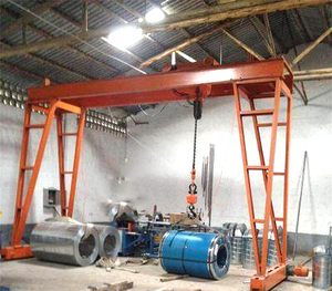 1-10Ton 휴대용 MH 갠트리 크레인 모바일 레일 장착 여행용 전기 재료 리프팅 휴대용 갠트리 크레인 - Product Image 5