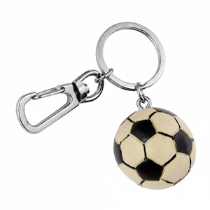 Portachiavi a Forma di Pallone da Calcio in Stile Cartone Animato, Stampa UV, Foto Digitale, in Lega e Acrilico, Materiale in Pelle e PU, Portachiavi con Moschettone - Product Image 2
