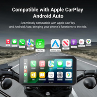 Écran sans fil CarPlay pour moto Aoocci C9 Pro Max 6 pouces 1440x720 HD IPS lisible en plein soleil, caméra de tableau de bord avant/arrière, enregistreur vidéo
