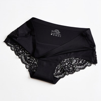 Culottes sans couture en soie glacée HD059 pour femmes, sexy, transparentes, en dentelle, confortables, grandes tailles XL XXL disponibles