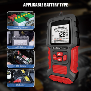 Dernier modèle de testeur de batterie automobile 12V 24V, analyseur de résistance interne pour batteries au plomb-acide de voitures, camions et motos - Product Image 5