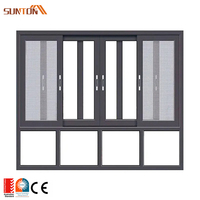 Fenêtres coulissantes extérieures en aluminium sur mesure maison moderne hôtel villa maison métal aluminium cadre fenêtre en verre conception à vendre