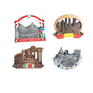 Magnete da Frigo Promozionale Personalizzato 3D in Smalto Duro e Morbido, Impermeabile e Durevole, Souvenir <span class=keywords><strong>di</strong></span> Diverse <span class=keywords><strong>Città</strong></span> Europee - Product Image 2