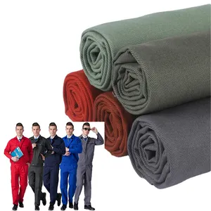 Good quality source manufacturer 100% cotton twill 20 * 20 108 * 58 185g fabric for work clothes