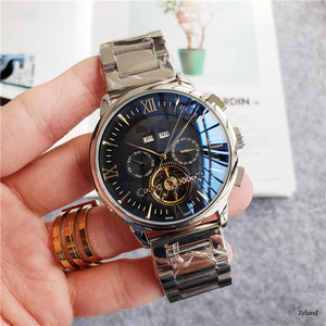 Pp316l thép không gỉ sang trọng kinh doanh Đồng hồ nam thời trang mặt trăng giai đoạn ngày đa chức năng đồng hồ nam Đồng hồ cơ - Product Image 4