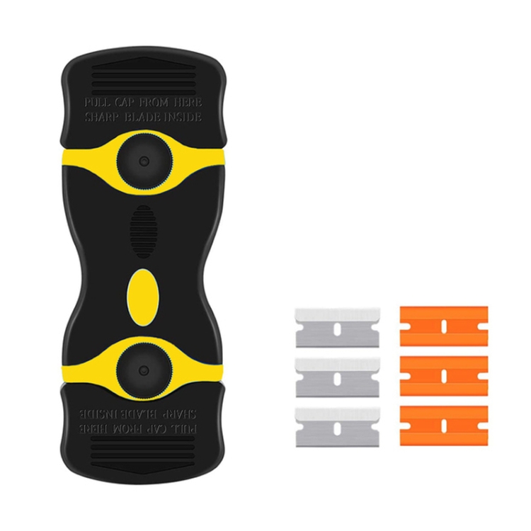 Новый многофункциональный скребок с двумя головками для удаления краски на окне, наклейка для удаления краски, автомобильная наклейка, скребок для клея, инструмент для очистки