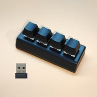 Clavier mécanique miniature personnalisé, portable, sans fil, connexion USB 2.4G pour bureau, jeux, fonction de copie et de collage