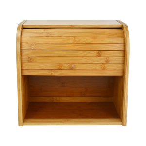 Youlike 2 couches de haute qualité en gros Extra Large boîte à pain en bambou naturel garde-pain avec couche amovible pour la cuisine - Product Image 2