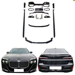 Kit de Carrocería BLACK WARRIOR para BMW Serie 7 G70 2023, Actualización de 740li a M760, Incluye Alerón Delantero, Difusor Trasero y Puntas de Alerón - Product Image 1