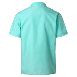 Chemise Guayabera à manches courtes en coton/fibre de bambou 300g, brodée de fleurs, taille plus, style traditionnel, 4 poches, chemise de plage - Product Image 3