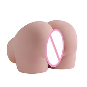 Realistischer, lebensechter, großer, dicker Arsch mit doppelten Akupunkturpunkten & Kanälen, invertierter Flugzeugbecher, wasserdichter männlicher Masturbator - Product Image 5