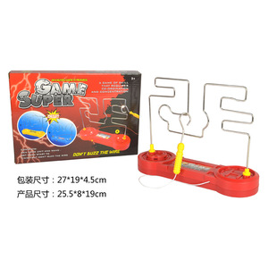 Il nuovo Design divertente <span class=keywords><strong>gioco</strong></span> del labirinto di urti elettrici non ronza il filo fai da te giocattoli educativi giochi da tavolo per bambini - Product Image 4