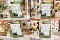 Présentoir de Comptoir Portable Personnalisé avec Impression de Logo, Support de Vente au Détail Moderne Pliable en Carton pour Marque-pages, Idéal pour Magasins et Tables
