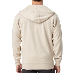 Nouveauté, sweat-shirt décontracté d'hiver à fermeture éclair, imprimé numérique, uni, teint, avec broderie 3D pour hommes - Product Image 2