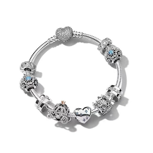Pulsera <span class=keywords><strong>de</strong></span> Plata <span class=keywords><strong>de</strong></span> Ley 925, Cuentas Colgantes Populares y Modernas, Perfectas para Crear <span class=keywords><strong>Pulseras</strong></span> Originales DIY - Product Image 5