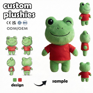 Fabricante de Peluches Personalizados, MOQ Bajo, Lindas Pantuflas de Peluche de Dibujos Animados con Orejas de Hoja Llorona, Mercancía de Cultura Misteriosa - Product Image 3