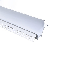Profilé LED en aluminium 6063 de haute qualité pour bande lumineuse, canal LED pour cloison sèche avec couvercle PMMA/PC, anodisation certifiée CE, garantie 5 ans