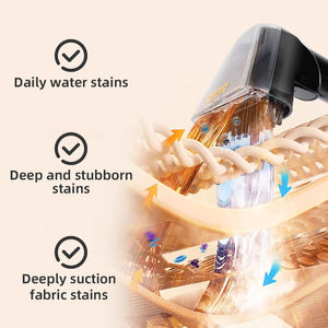 Limpiador de alfombras y <span class=keywords><strong>tapicería</strong></span> multiusos portátil eléctrico Aspirador de vapor sin bolsa húmedo y seco con función de agua caliente - Product Image 4