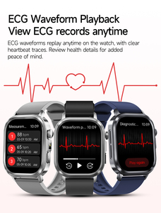Montre connectée ET573 avec moniteur de fréquence cardiaque <span class=keywords><strong>ECG</strong></span>, écran AMOLED, charge sans fil, bracelet en silicone, étanche IP68 pour le suivi de la santé et de la forme physique - Product Image 6