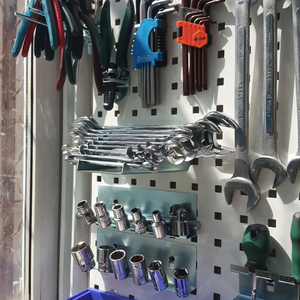 Support mural pour clés à fourche, crochets de panneau perforé, présentoir d'outils, organisateur de rangement, accessoires de quincaillerie - Product Image 3