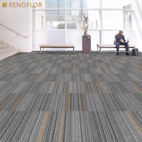 Offre Spéciale Prix Économique – Dalles de Moquette Amovibles Épaisses Commerciales en Bitume et PP, Dalles de Sol Emboîtables 50x50 pour Hôtels et Bureaux