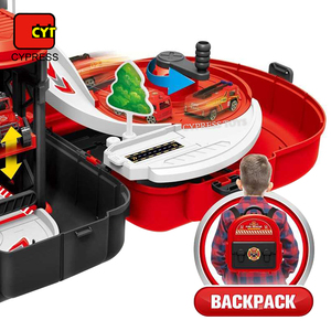 37 Piezas de Juguetes para Niños, Vehículos de Juguete Fundidos a Presión, Mochila de Bomberos, Estacionamiento con Modelo de Auto de Metal, Helicóptero y Autobús - Product Image 5