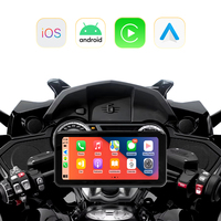 7-Zoll Motorrad PND Display Monitor Kabelloses Tragbares Radio Stereo-Player GPS-Navigation CarPlay Rücksitz-Unterhaltung 1 Jahr