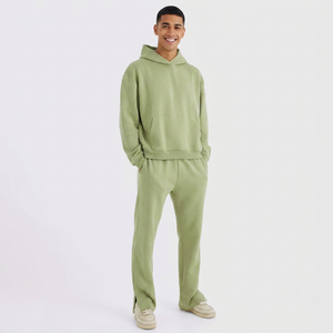 Chándal Deportivo Unisex de Invierno de Alta Calidad, 100% Algodón, Lavado Ácido, Estampado Animal, Ecológico, Sudadera con Capucha Nueva - Product Image 1