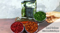 Modèle miniature de feuilles d'arbre multicolores, matériel de simulation, accessoires pour diorama, micro-paysage, scène DIY