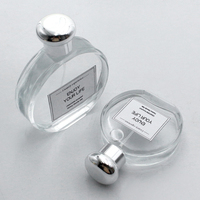 LANGXU 100ml Flacons vides de luxe pour soins personnels, transparents, pour parfum, avec bouchons pompe en plastique et boîte cadeau