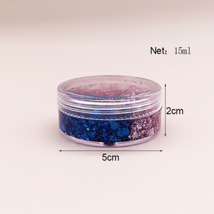 Gel pailleté pour le corps, couleur personnalisée, longue durée, emballage écologique, brillant, scintillant, <span class=keywords><strong>maquillage</strong></span> pour cheveux, visage et corps, 15 ml, non toxique, facile - Product Image 5