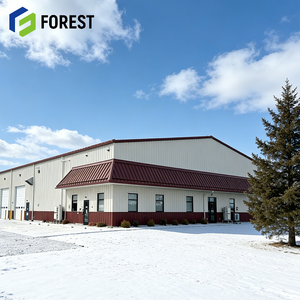 โกดังโครงสร้างเหล็กหนักแบบ Clear Span ของออนแทรีโอ พร้อมแผงแซนวิช เวียดนาม โรงงานอุตสาหกรรมคุ้มค่าราคาประหยัด คานรูปตัว H แคนาดา - Product Image 1