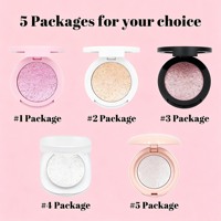 Palette de maquillage vegan en gros, palette de surligneur unique, marque privée, pigment de surligneur