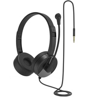 Casque téléphonique filaire USB-A C Casque de centre d'appel antibruit bon marché avec micro pour ordinateur de bureau U16A