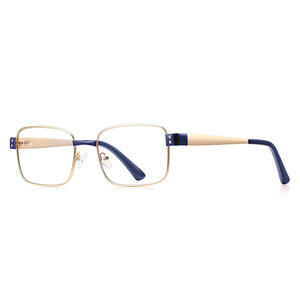 Gafas de lectura de moda para mujer, montura cuadrada de aleación con remaches, <span class=keywords><strong>lentes</strong></span> ópticas graduadas <span class=keywords><strong>antifatiga</strong></span> para miopía - Product Image 6