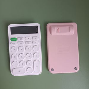 Bán buôn khuyến mại Durable <span class=keywords><strong>x</strong></span>ách tay màu hồng văn phòng sinh viên 12 kỹ thuật số nút tròn điện tử khoa học mini dễ thương má<span class=keywords><strong>y</strong></span> tính - Product Image 5