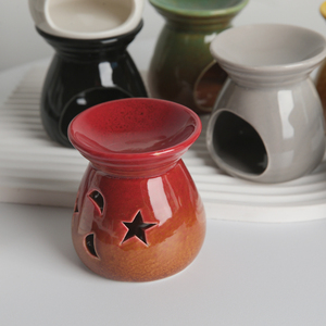 Mini Bruciatore per Cera in Ceramica per Candele Tealight Brucia <span class=keywords><strong>Essenze</strong></span> ad Olio Essenziale <span class=keywords><strong>Diffusore</strong></span> di Aromaterapia per Casa e Camera da Letto - Product Image 3